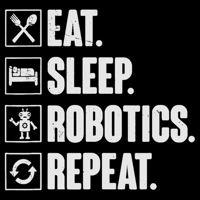Eat Sleep Robotics Repeat Vintage Engineer Gift Backpack