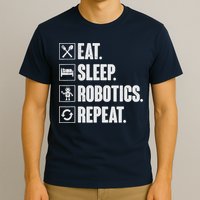 Eat Sleep Robotics Repeat Vintage Engineer Gift T-Shirt