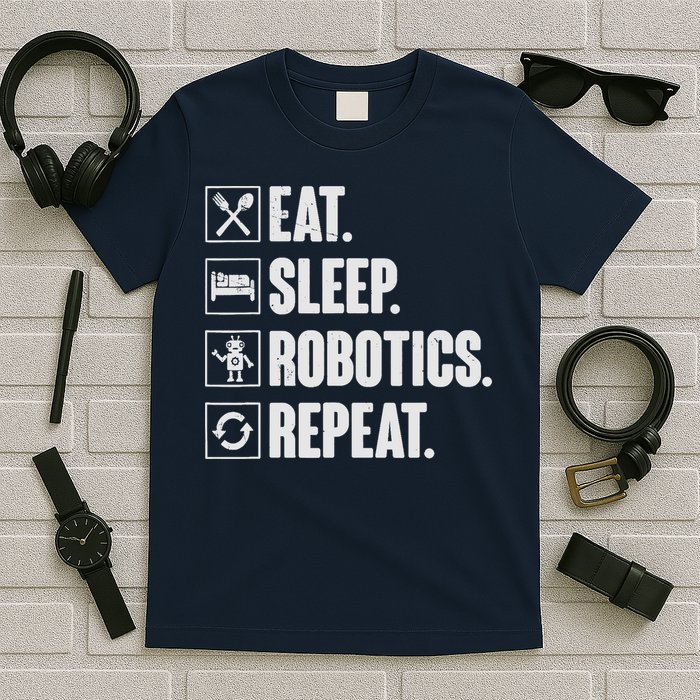 Eat Sleep Robotics Repeat Vintage Engineer Gift T-Shirt