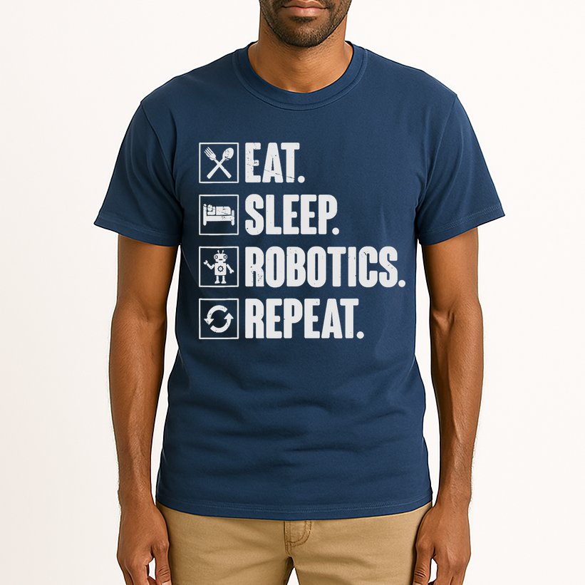 Eat Sleep Robotics Repeat Vintage Engineer Gift Tall T-Shirt