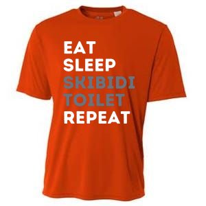 Eat Sleep Repeat Funny Meme Cooling Performance Crew T-Shirt