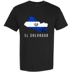 El Salvador Republica De El Salvador Map Salvadorean Garment-Dyed Heavyweight T-Shirt