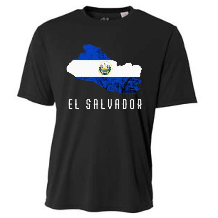 El Salvador Republica De El Salvador Map Salvadorean Cooling Performance Crew T-Shirt