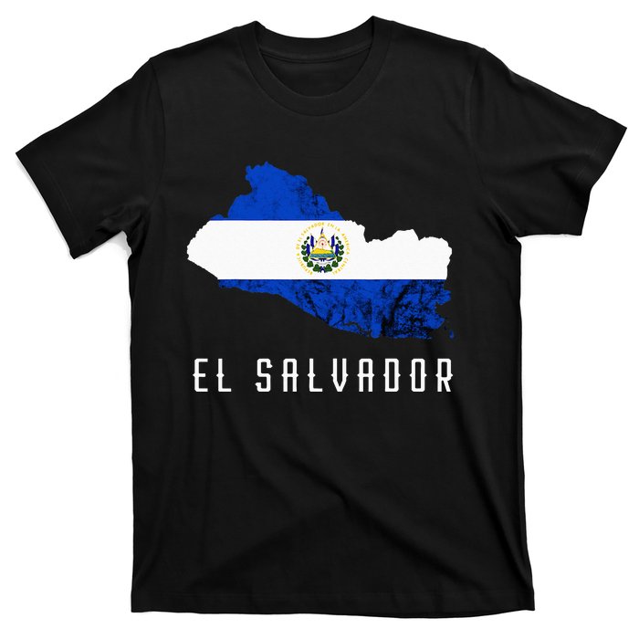 El Salvador Republica De El Salvador Map Salvadorean T-Shirt