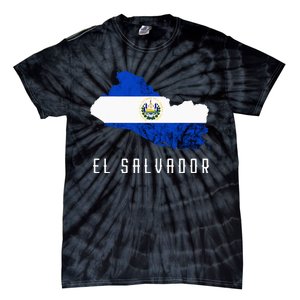 El Salvador Republica De El Salvador Map Salvadorean Tie-Dye T-Shirt