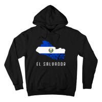 El Salvador Republica De El Salvador Map Salvadorean Tall Hoodie