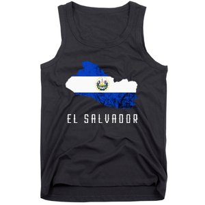 El Salvador Republica De El Salvador Map Salvadorean Tank Top