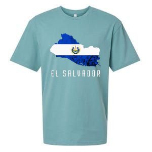 El Salvador Republica De El Salvador Map Salvadorean Sueded Cloud Jersey T-Shirt