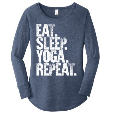 Eat Sleep Repeat Gift Eat Sleep Yoga Repeat Gift Women's Perfect Tri Tunic Long Sleeve Shirt