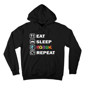 Eat Sleep Robux Repeat Noob And Professional Gamer Hoodie