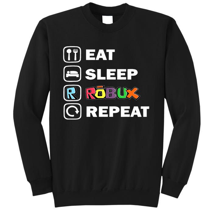 Eat Sleep Robux Repeat Noob And Professional Gamer Sweatshirt