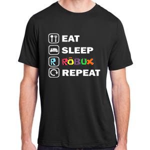 Eat Sleep Robux Repeat Noob And Professional Gamer Adult ChromaSoft Performance T-Shirt