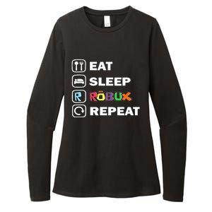 Eat Sleep Robux Repeat Noob And Professional Gamer Womens CVC Long Sleeve Shirt