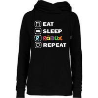 Eat Sleep Robux Repeat Noob And Professional Gamer Womens Funnel Neck Pullover Hood