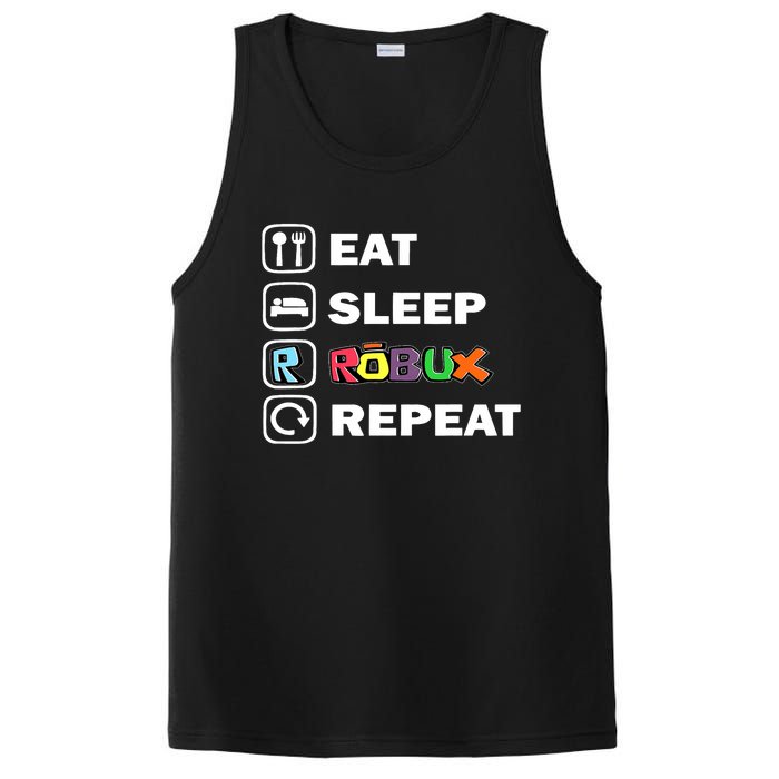 Eat Sleep Robux Repeat Noob And Professional Gamer PosiCharge Competitor Tank