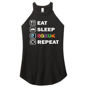 Eat Sleep Robux Repeat Noob And Professional Gamer Women's Perfect Tri Rocker Tank