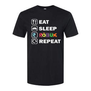 Eat Sleep Robux Repeat Noob And Professional Gamer Softstyle CVC T-Shirt