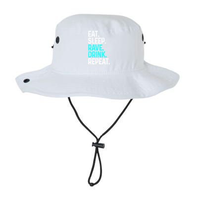 Eat Sleep Rave Repeat Funny Raving Gift Legacy Cool Fit Booney Bucket Hat