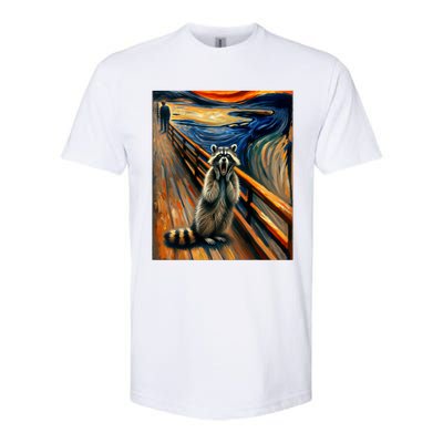 Expressionist Scream Raccoon Lovers | Artistic Raccoon Softstyle® CVC T-Shirt