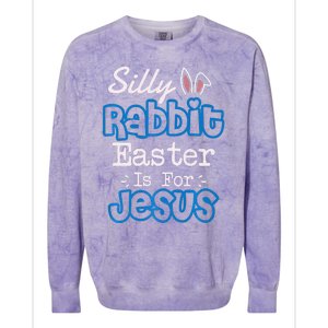 Easter Silly Rabbit Easter Is For Jesus Premium Colorblast Crewneck Sweatshirt