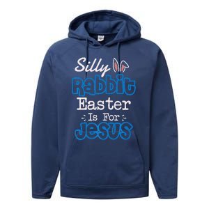 Easter Silly Rabbit Easter Is For Jesus Premium Performance Fleece Hoodie