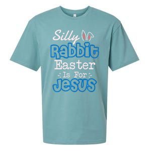 Easter Silly Rabbit Easter Is For Jesus Premium Sueded Cloud Jersey T-Shirt