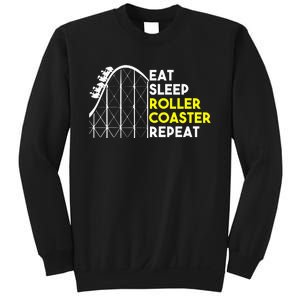 Eat Sleep Roller Coaster Repeat Funny Roller Coasters Sweatshirt