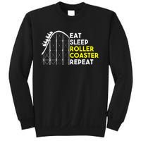 Eat Sleep Roller Coaster Repeat Funny Roller Coasters Sweatshirt