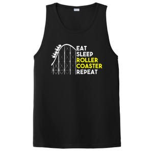 Eat Sleep Roller Coaster Repeat Funny Roller Coasters PosiCharge Competitor Tank