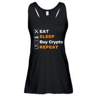 Eat Sleep Repeat Buy Crypto Bitcoin Blockchain Crypto Ladies Essential Flowy Tank