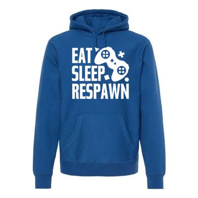 Eat Sleep Respawn Funny Video Gamer Gaming Humor Joke Cool Gift Premium Hoodie