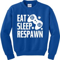 Eat Sleep Respawn Funny Video Gamer Gaming Humor Joke Cool Gift Kids Sweatshirt