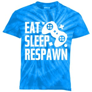 Eat Sleep Respawn Funny Video Gamer Gaming Humor Joke Cool Gift Kids Tie-Dye T-Shirt