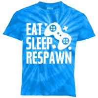 Eat Sleep Respawn Funny Video Gamer Gaming Humor Joke Cool Gift Kids Tie-Dye T-Shirt