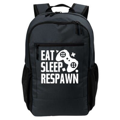 Eat Sleep Respawn Funny Video Gamer Gaming Humor Joke Cool Gift Daily Commute Backpack