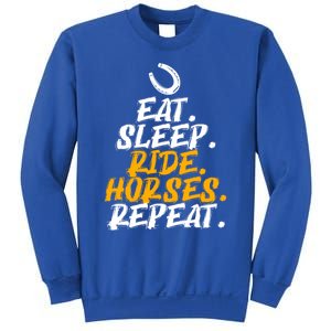 Eat Sleep Ride Horses Repeat Horse Horseback Riding Cool Gift Sweatshirt