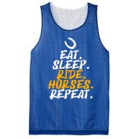 Eat Sleep Ride Horses Repeat Horse Horseback Riding Cool Gift Mesh Reversible Basketball Jersey Tank