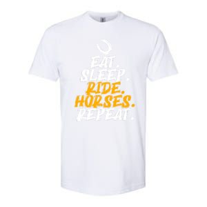 Eat Sleep Ride Horses Repeat Horse Horseback Riding Cool Gift Softstyle CVC T-Shirt