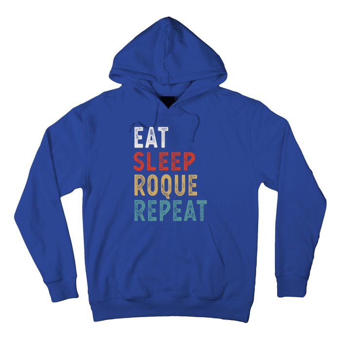 Eat Sleep Roque Repeat Funny Roque Player Gift Idea Vintage Gift Hoodie