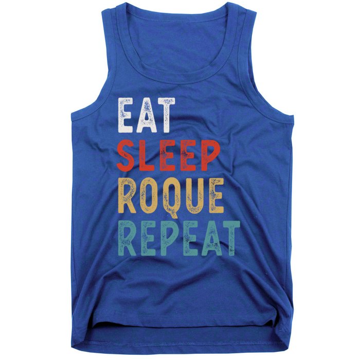 Eat Sleep Roque Repeat Funny Roque Player Gift Idea Vintage Gift Tank Top