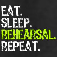 Eat Sleep Rehearsal Repeat Theatre Actor Theater Funny Gift 11oz C Handle Ceramic Mug
