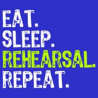 Eat Sleep Rehearsal Repeat Theatre Actor Theater Funny Gift Kids Sweatshirt