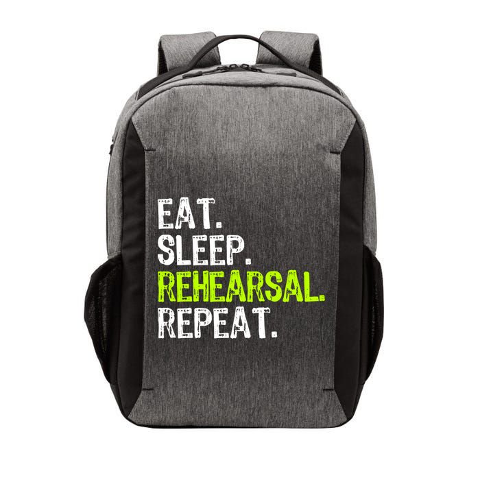 Eat Sleep Rehearsal Repeat Theatre Actor Theater Funny Gift Vector Backpack