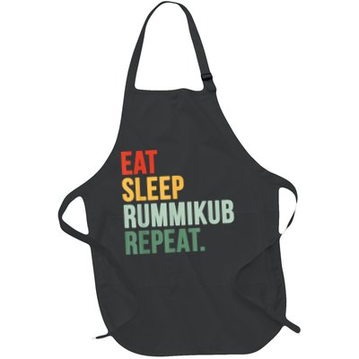 Eat Sleep Rummikub Repeat Multicolored Font Apron