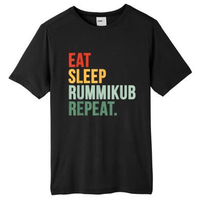 Eat Sleep Rummikub Repeat Multicolored Font Tall Fusion ChromaSoft Performance T-Shirt