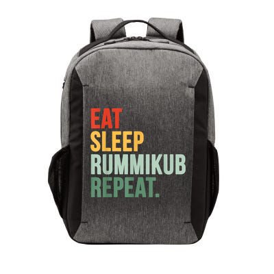 Eat Sleep Rummikub Repeat Multicolored Font Vector Backpack