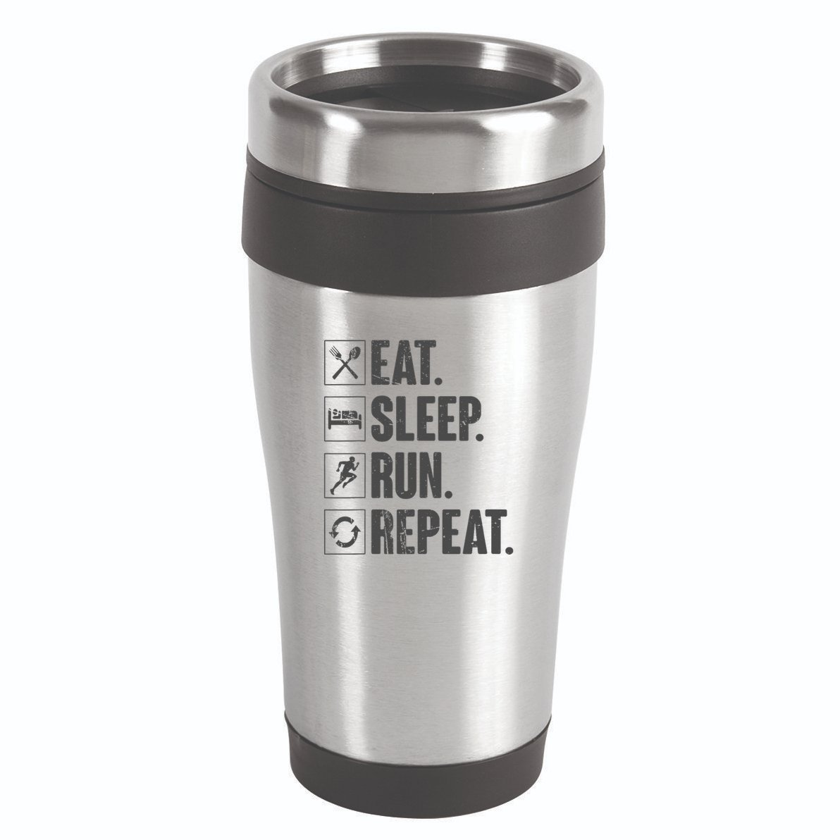 Eat Sleep Run Repeat Funny Vintage Running Runner Gift 16oz Travel Tumbler