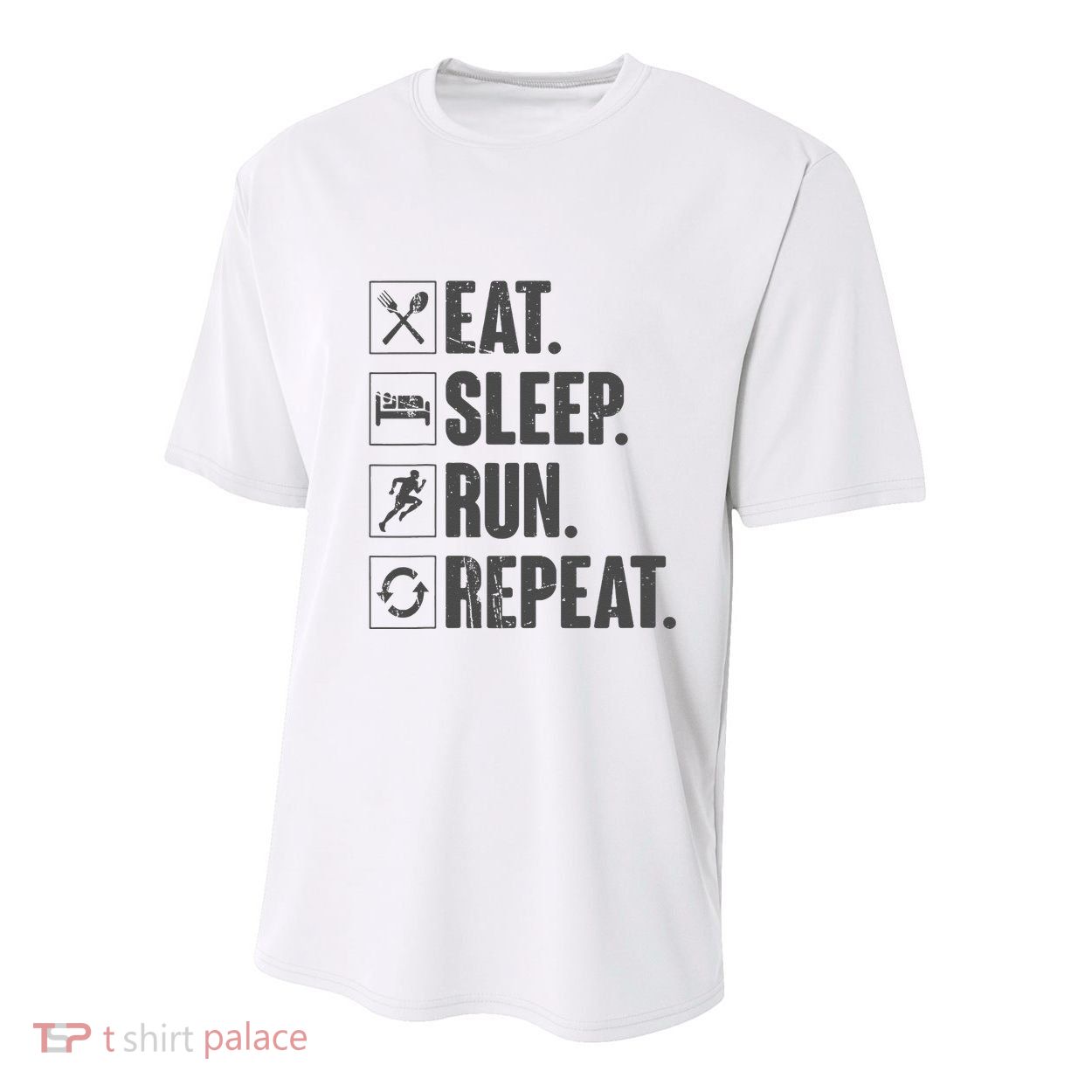 Eat Sleep Run Repeat Funny Vintage Running Runner Gift Youth Performance Sprint T-Shirt