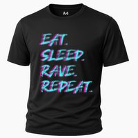 Eat Sleep Rave Repeat Cooling Performance Crew T-Shirt