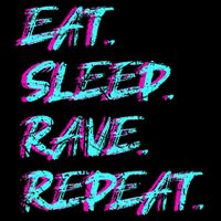 Eat Sleep Rave Repeat Cooling Performance Crew T-Shirt
